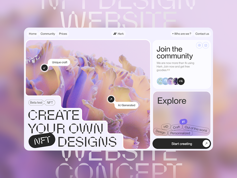 NFT Design Website 🌸