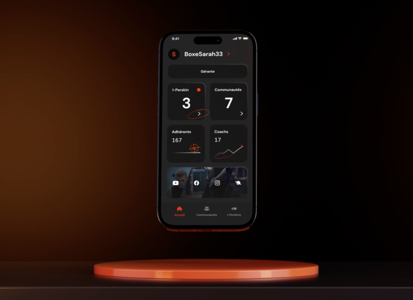Mobile screen - I-Percut app