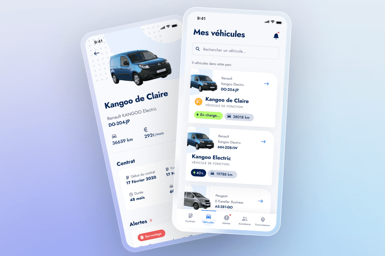 Screens show the interface of the Movivolt mobile app
