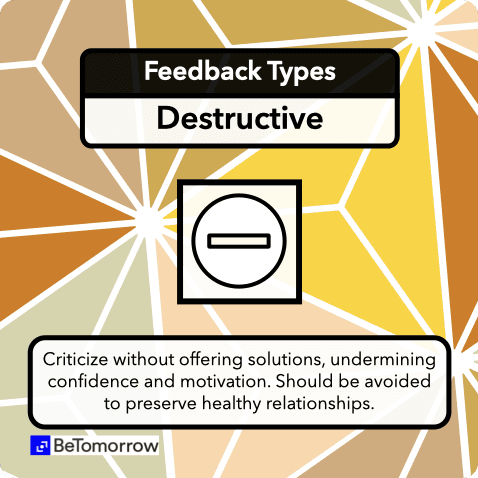 Destructive feedback  Destructive feedback