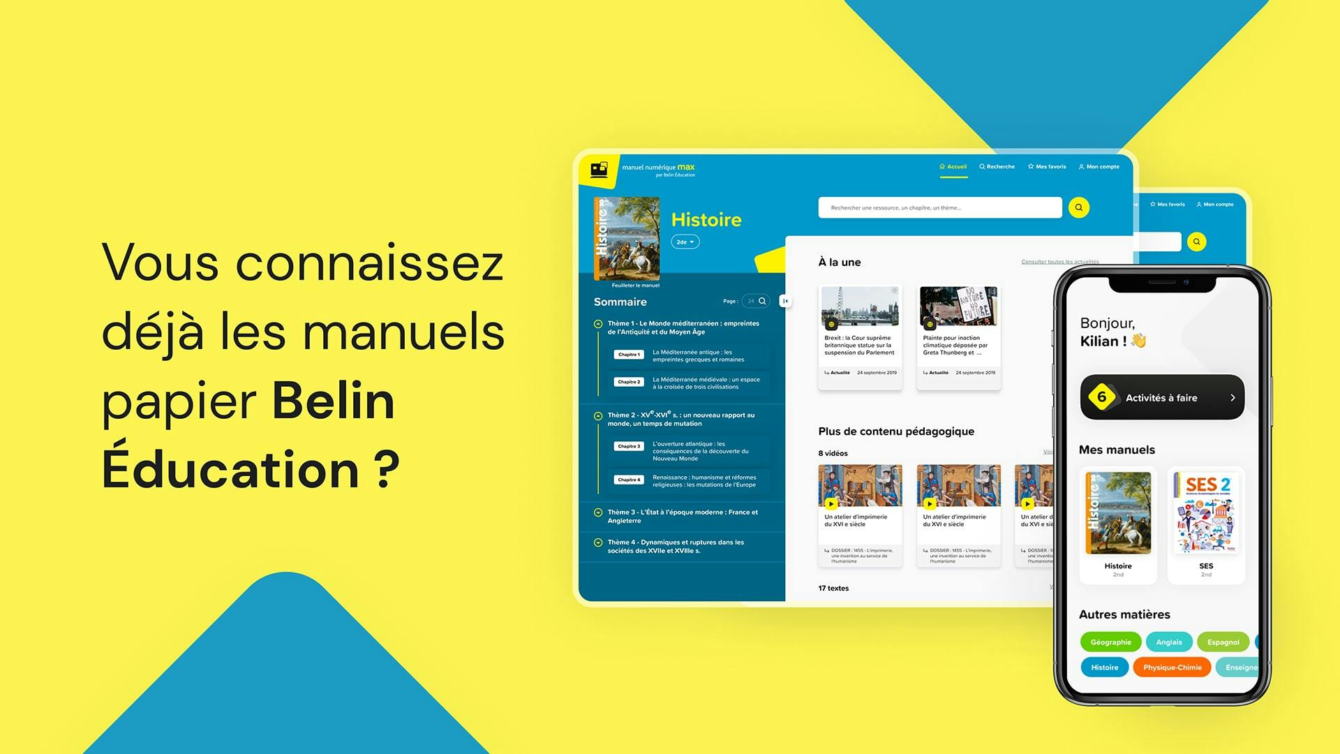 Humensis - Belin Education - Max e-learning platform