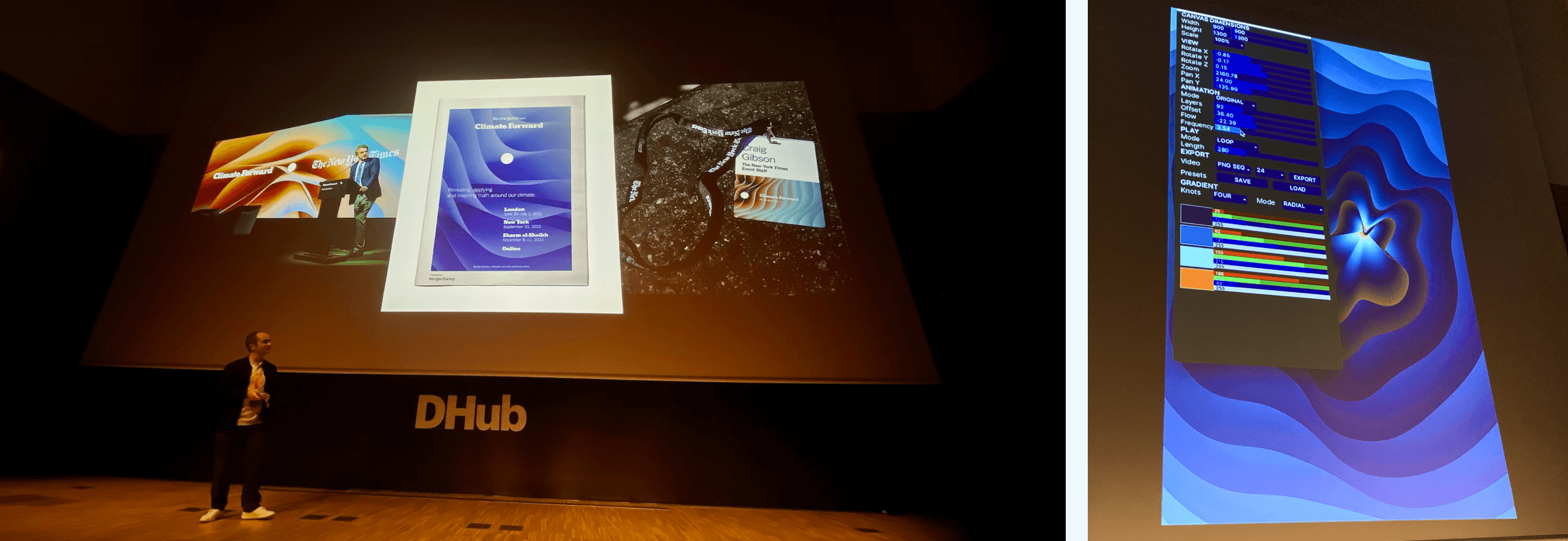 BeTomorrow - Conference by Kiel Danger Mutschelknaus au OFFF Festival Barcelona 2024  Conference given by Kiel Danger Mutschelknaus at the OFFF Festival, visual assets and Processing experiments for the New York Times.