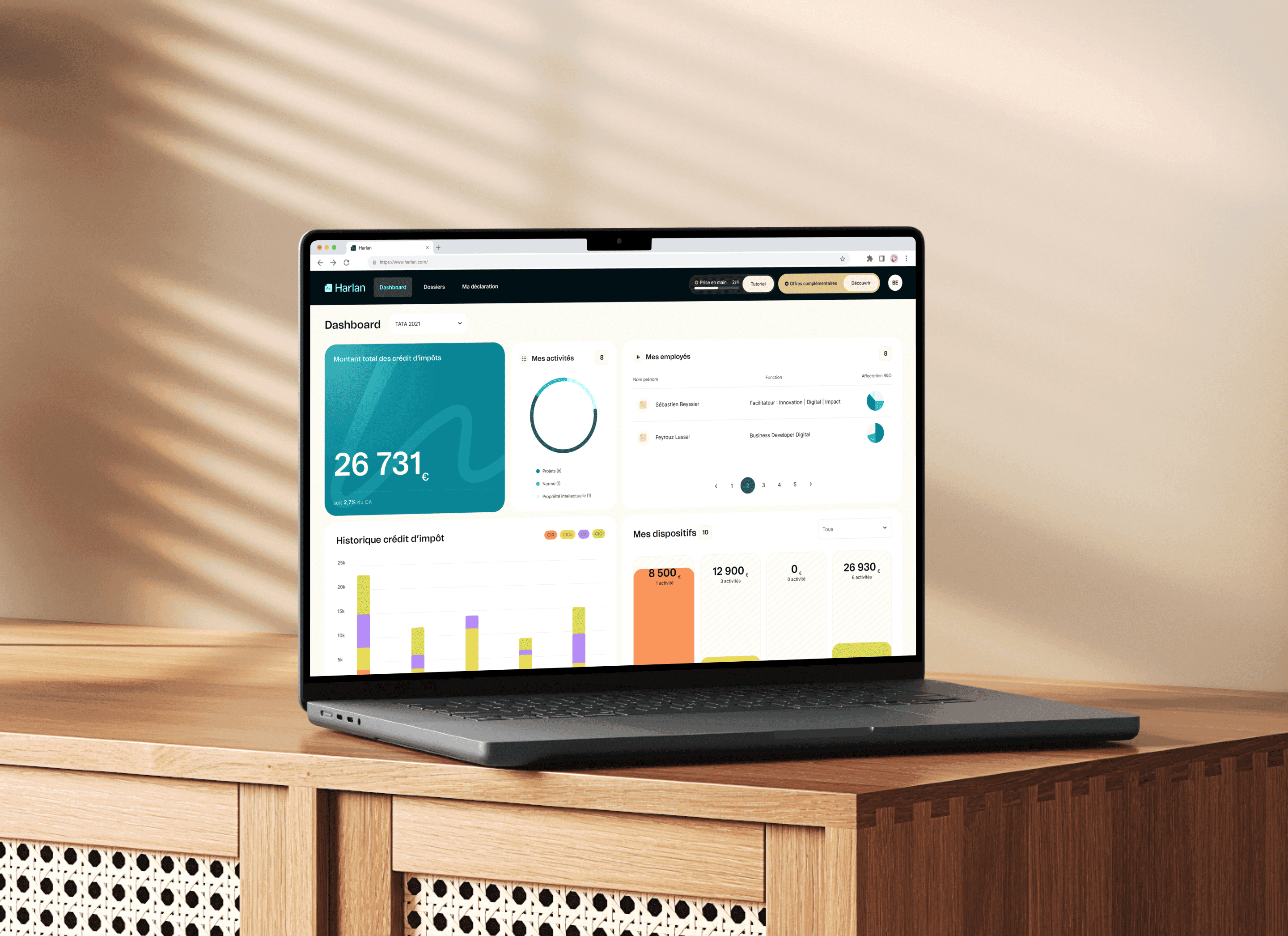 Harlan - Header page projet détaillée Harlan - Header page projet détaillée