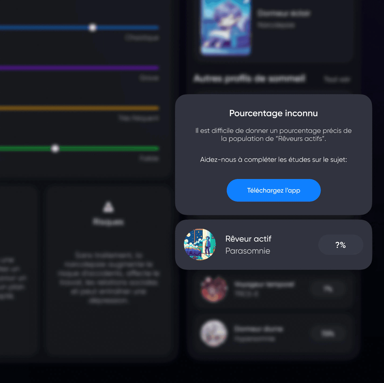 BeTomorrow - Health mobile application - sharing mechanism Integration of a sharing mechanism into a mobile application to stimulate interaction between users.