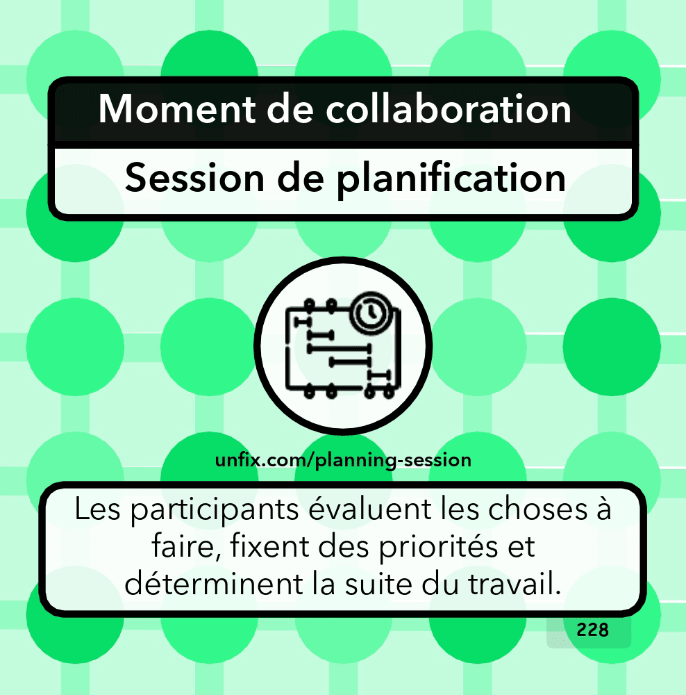 Session de planification Session de planification