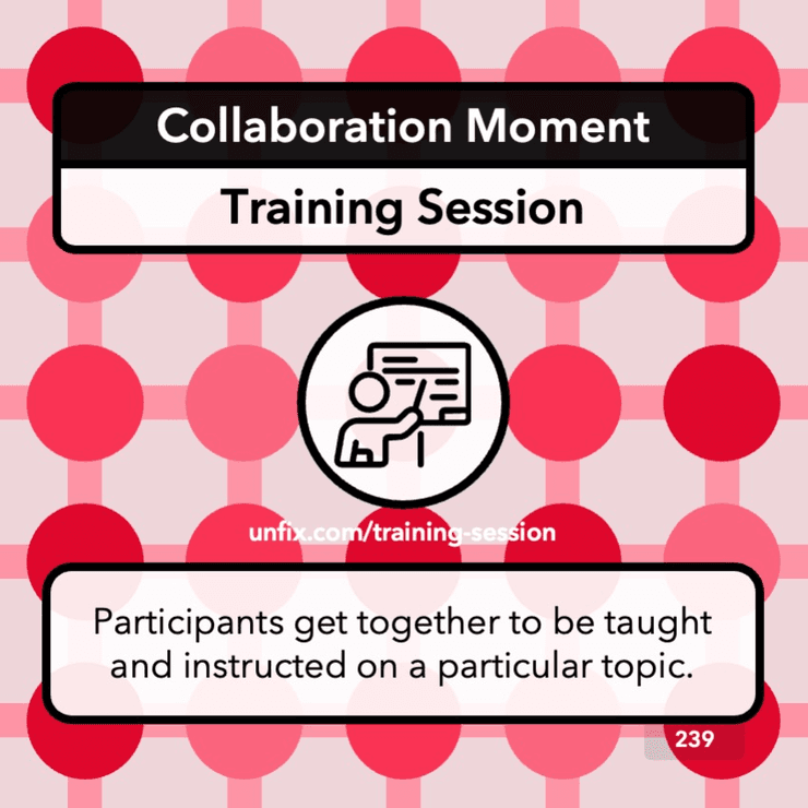 The training session The training session