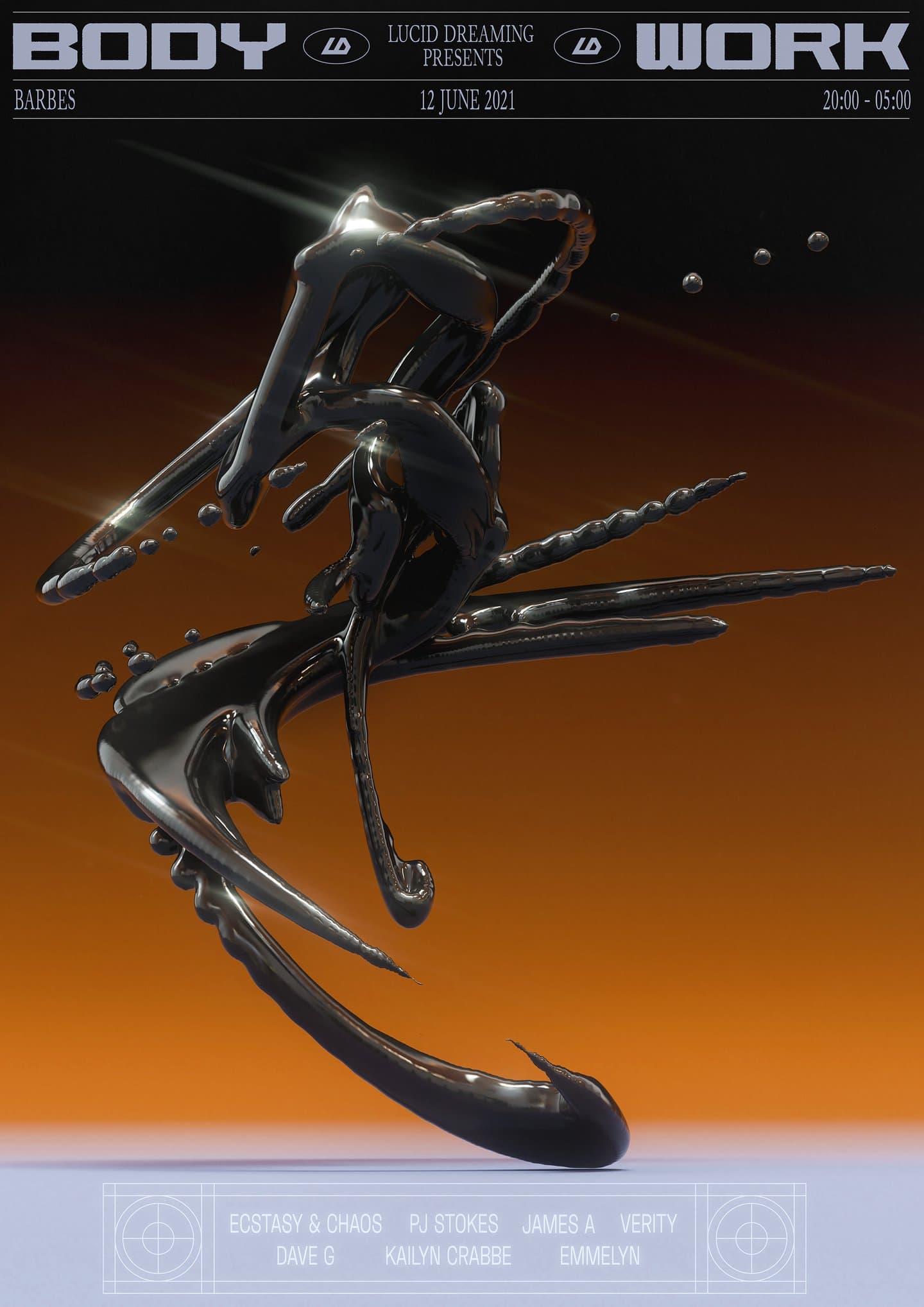 Body Work poster, 2021 by Kushagra Gupta. Body Work poster, 2021 by Kushagra Gupta.