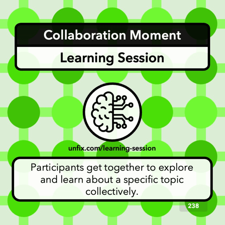 The learning session The learning session