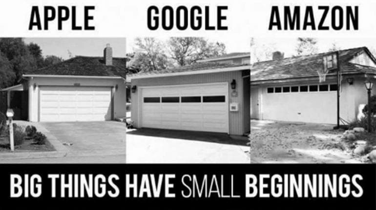 Server in garage Server in garage