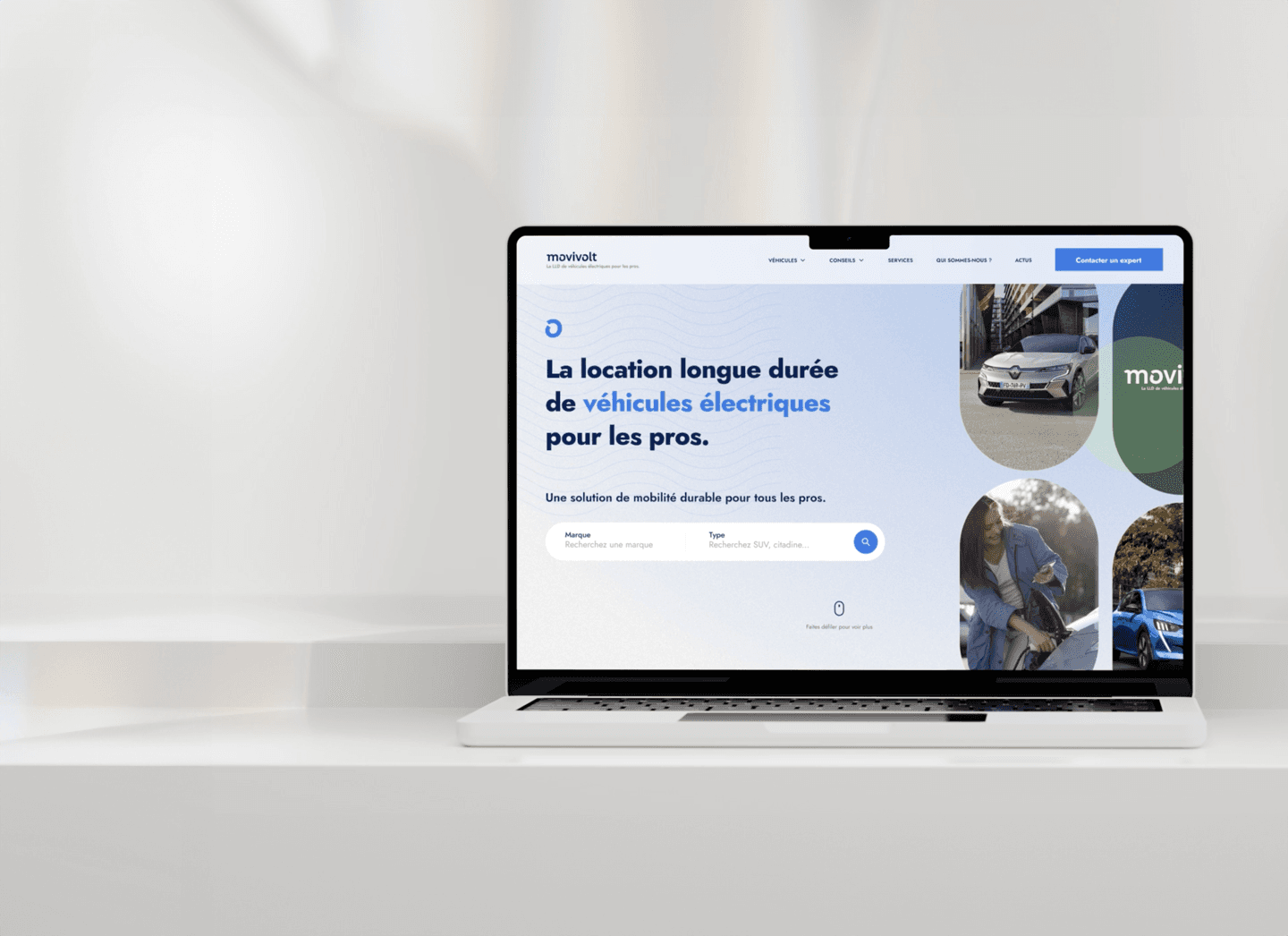 Movivolt - header Movivolt - interface de l'app