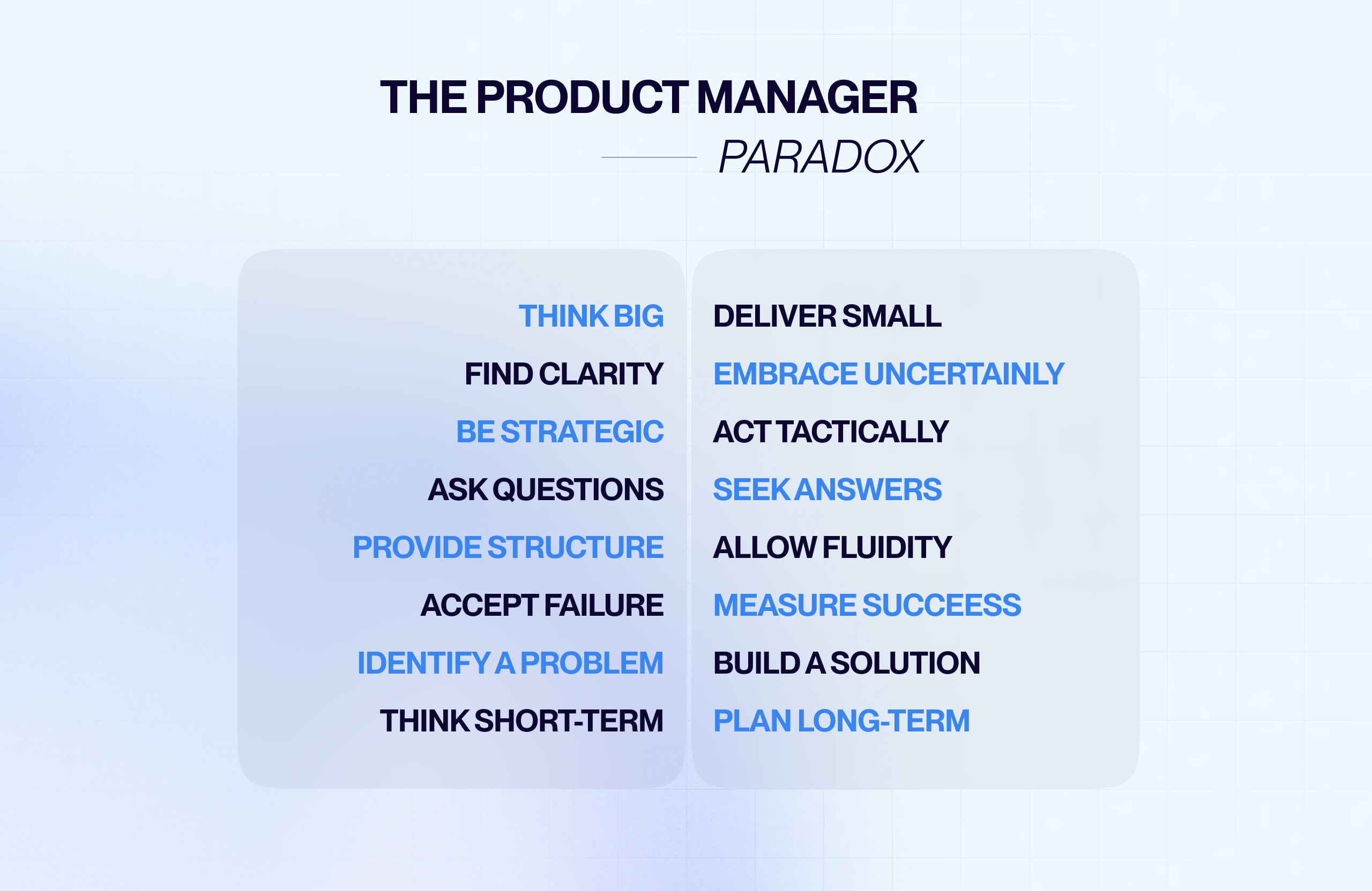 Product Manager paradox