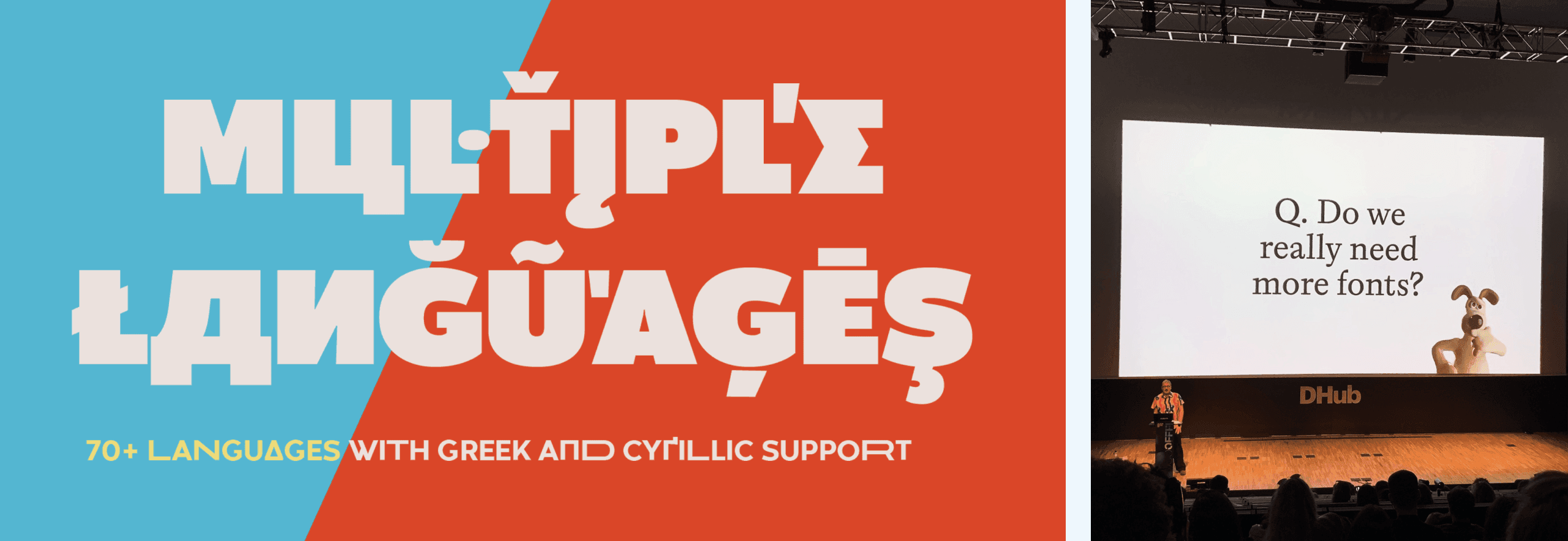 Conference given by Lorenzo Pancini (Zeta Fonts co-founder) Zeta Fonts Conference (right image) - Typographie Codec (left image - source: ZetaFonts.com)